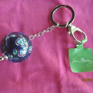 Vera Bradley 'Blue Rhapsody' Keychain, NEW